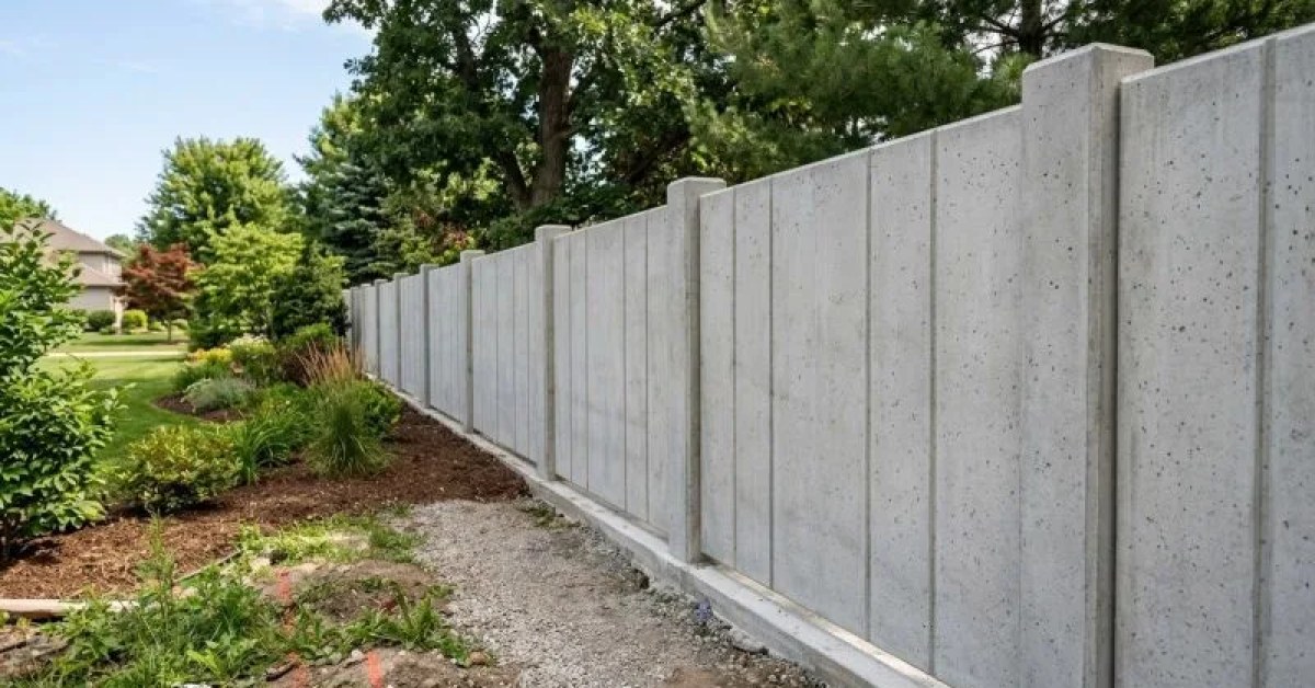Concrete Fence Installation