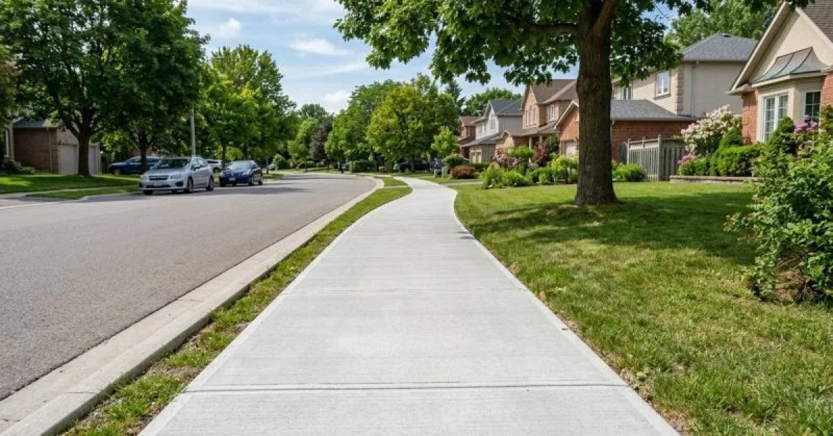 Concrete Sidewalk Installation