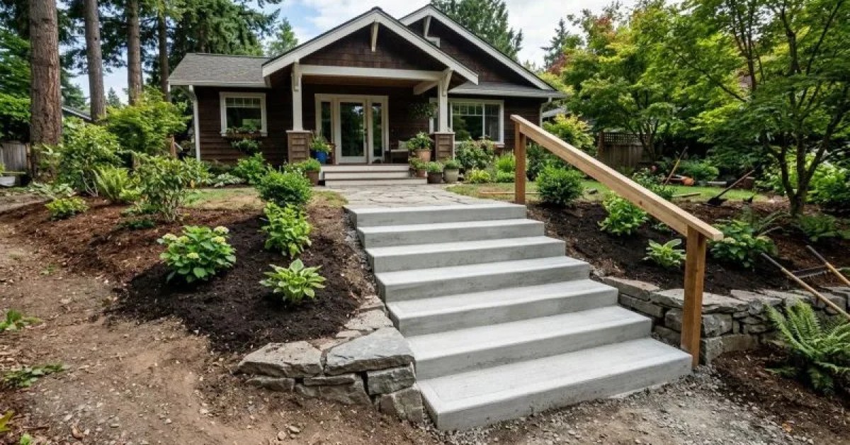 A finished entrance begins with careful preparation